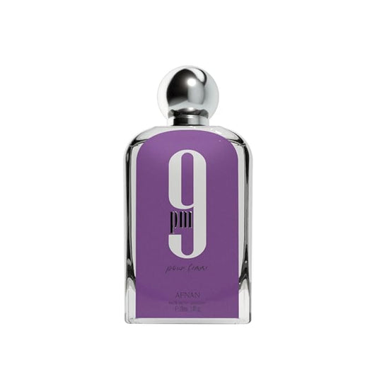 9PM Pour Femme by Afnan Women’s Eau de Parfum 100ml (3.4 oz) – Purple Edition