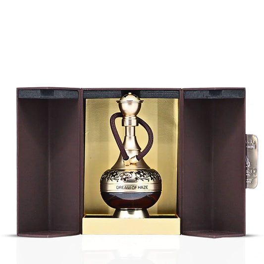 Lattafa Dream of Haze Eau de Parfum 100 ml bottle – creamy sweet gourmand fragrance with warm amber vanilla base