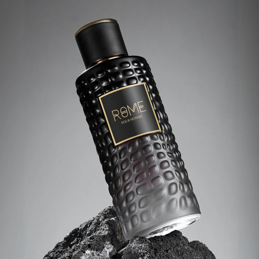 Bharara Rome Pour Homme Eau de Parfum 100 ml bottle – fresh citrus fragrance with aromatic herbs and smooth woody musky base