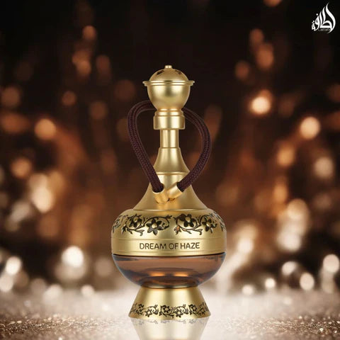Lattafa Dream of Haze Eau de Parfum 100 ml bottle – creamy sweet gourmand fragrance with warm amber vanilla base