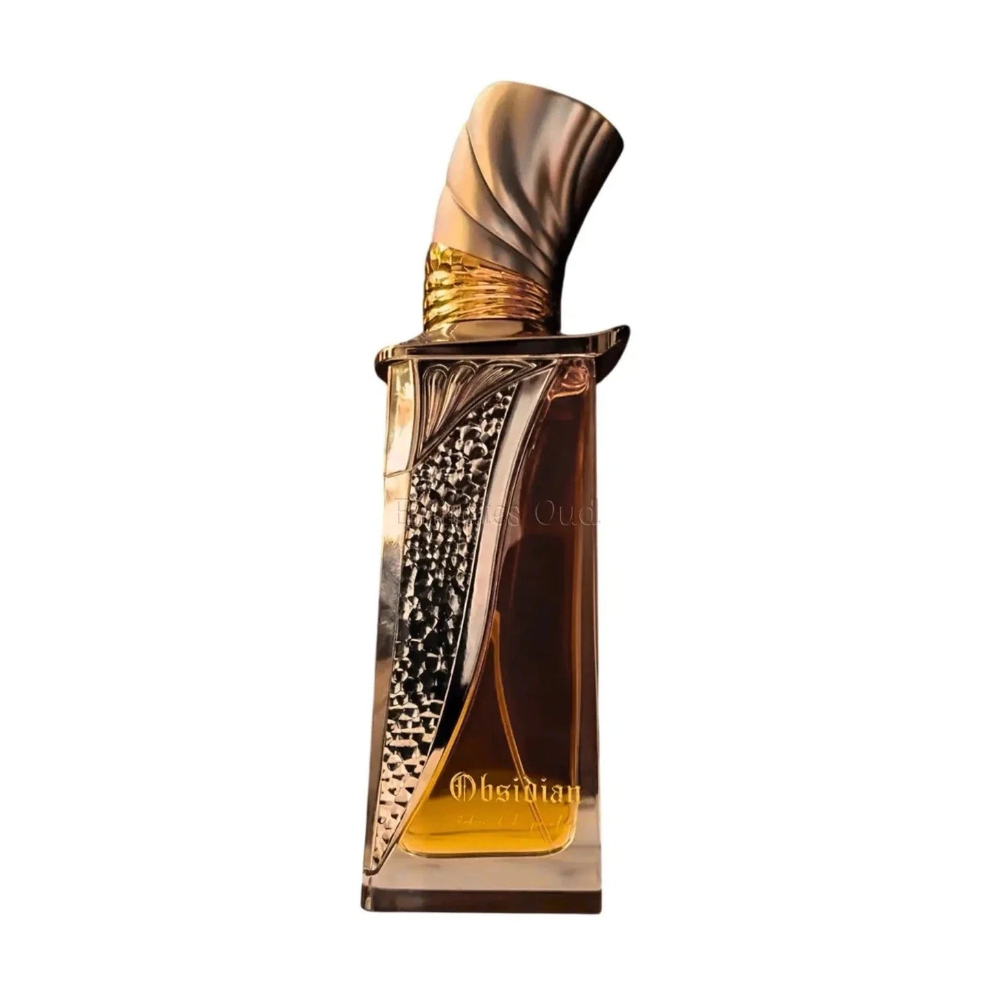 French Avenue Obsidian Extrait de Parfum 100 ml bottle โ citrus aldehydic opening with cognac caramel heart and amber woody base