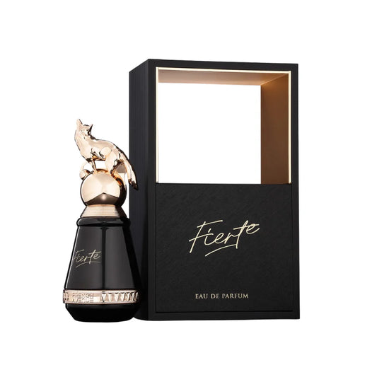 French Avenue Fierté Eau de Parfum 100 ml bottle – smoky incense tobacco opening with spicy cedarwood heart and creamy vanilla tonka base