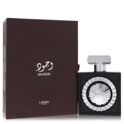 Lattafa Wajood Eau de Parfum 100 ml bottle – aquatic marine fragrance with woody depth and amber musky base