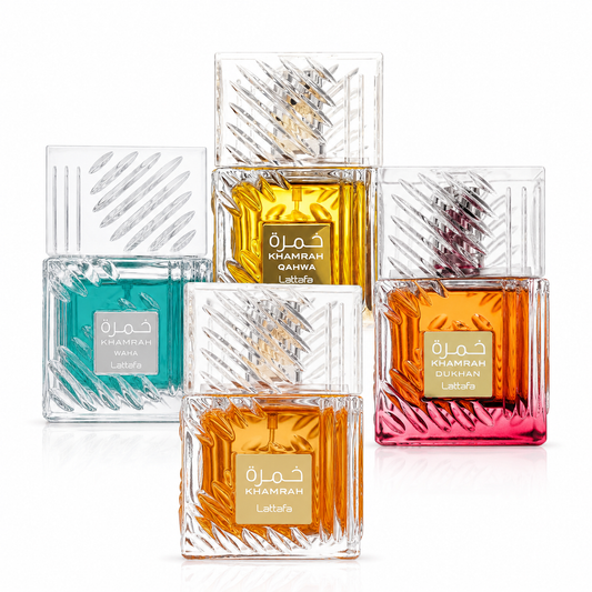 Lattafa Khamrah Collection 4-Piece Fragrance Bundle