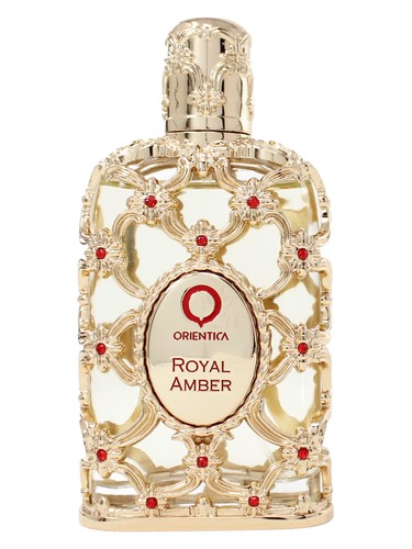 Orientica Royal Amber 80–90 ml (≈2.7–3.0 oz) bottle – warm classic amber fragrance with citrus aromatic top and musky woody amber base.