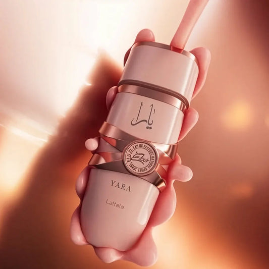 Lattafa Yara Elixir Eau de Parfum 100 ml bottle – sweet fruity gourmand fragrance with strawberry, vanilla, amber, and creamy musky base