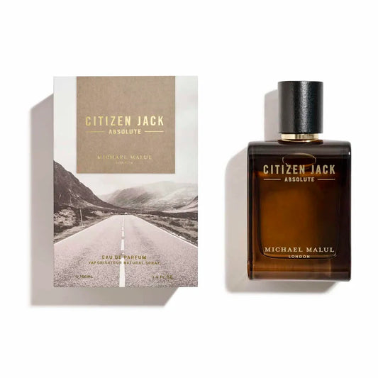Michael Malul Citizen Jack Absolute Eau de Parfum 100 ml bottle โ fruity melon and pineapple fragrance with warm amber and creamy vanilla base