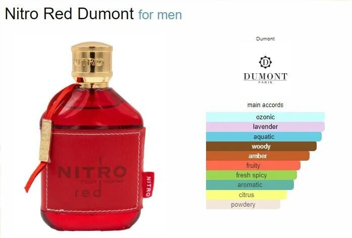 Dumont Nitro Red Eau de Parfum 100 ml (3.4 oz)