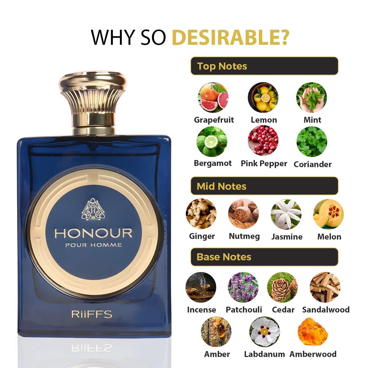 Riiffs Honour Pour Homme Eau de Parfum 100 ml (3.4 oz) product image 4
