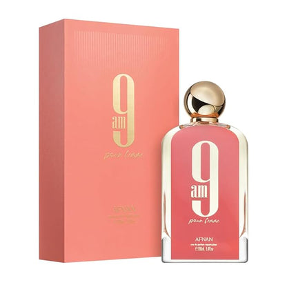 9 AM Pour Femme by Afnan Women’s Eau de Parfum 100ml (3.4 oz) – Pink Edition