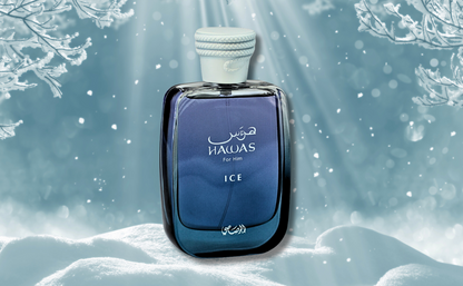 Hawas Ice 香水 爽やか甘い香り 長持ち 新品 Hawas Ice by Rasasi Men's Eau de Parfum 100ml (3.4 oz) – Habibi