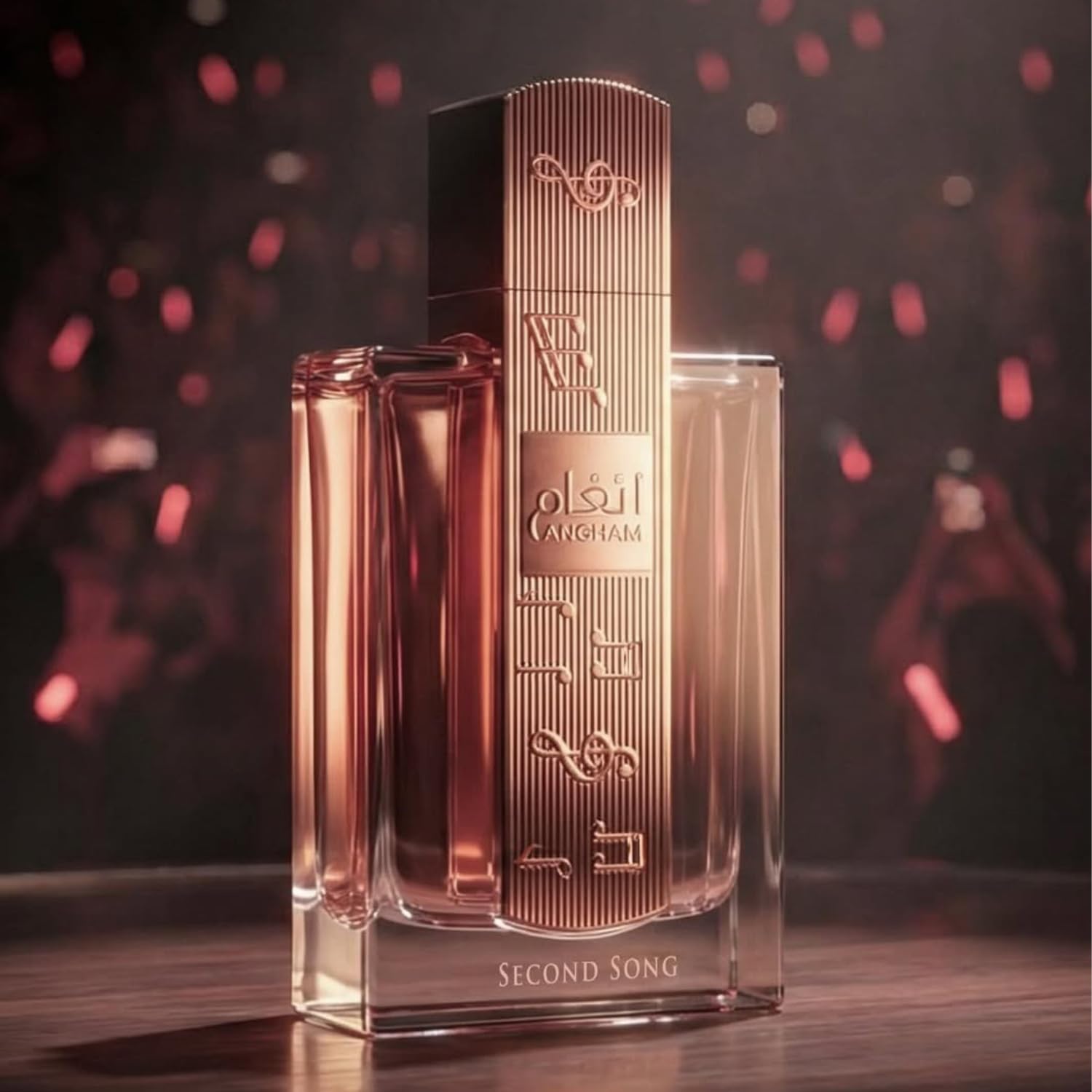 Lattafa Angham Second Song Eau de Parfum 100 ml bottle – soft sweet floral fragrance with warm amber musky base