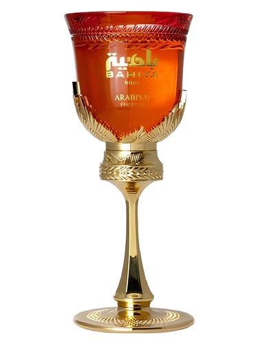Arabiyat Prestige Bahiya Ruby Eau de Parfum 100 ml bottle – fruity gourmand fragrance with red berries, pear, vanilla, praline, and soft musky base