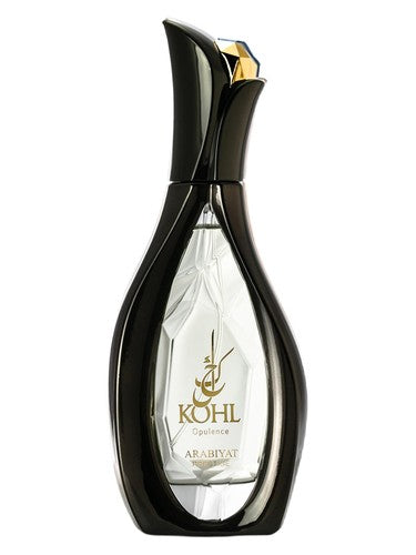 Arabiyat Prestige Kohl Opulence Eau de Parfum 100 ml bottle – fruity floral amber fragrance with pear, jasmine, vanilla, and musky amber base