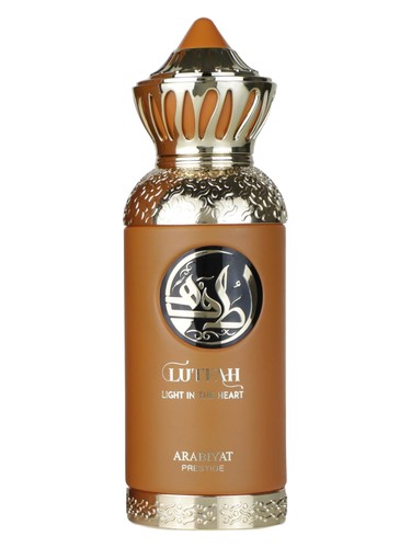 Arabiyat Prestige Lutfah Light in the Heart Eau de Parfum 80 ml bottle – fresh aromatic fragrance with warm amber and smooth woody base