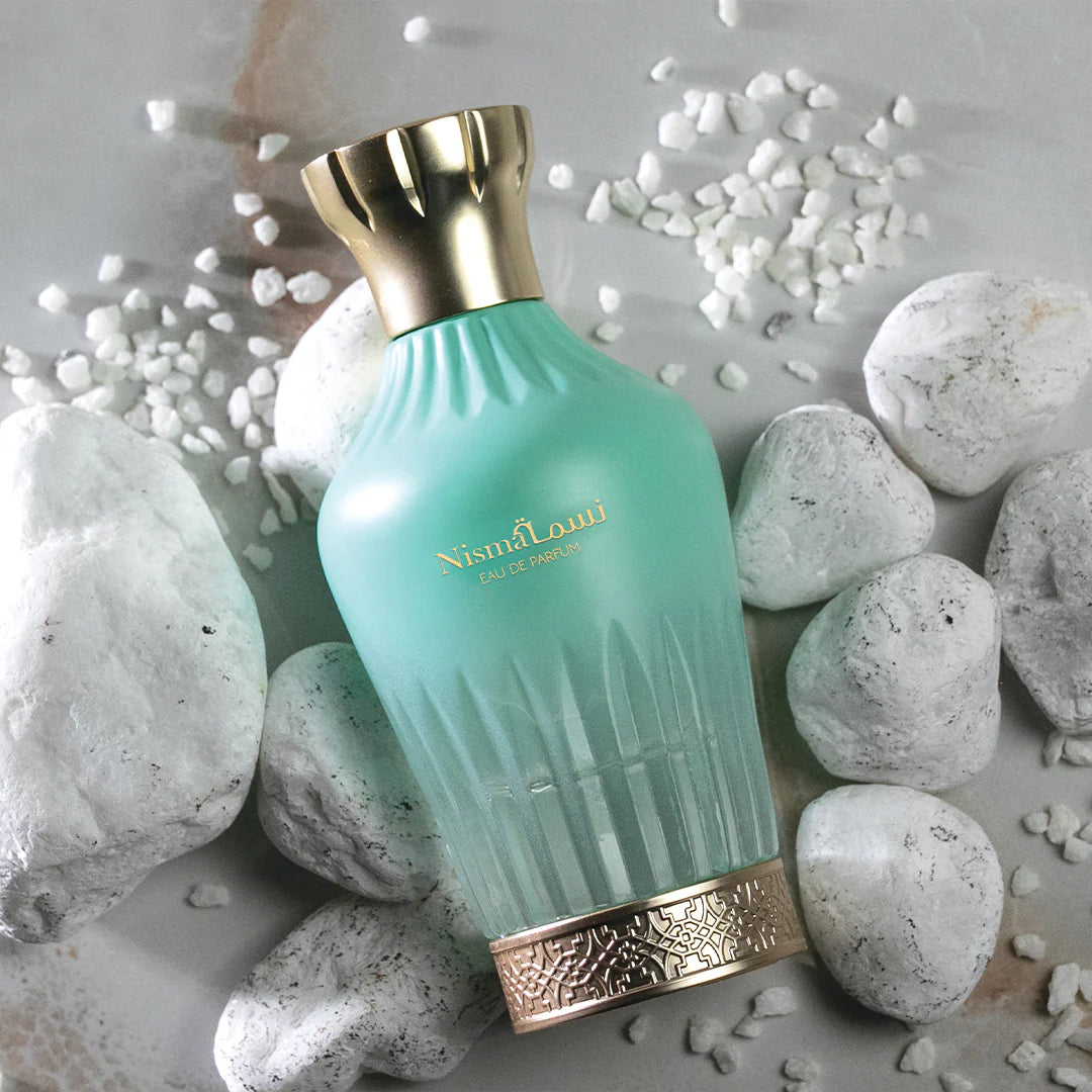 Arabiyat Prestige Nisma 100 ml bottle – fresh fruity floral fragrance with musky amber base.