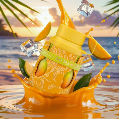 Armaf Odyssey Go Mango Eau de Parfum 100 ml bottle – juicy mango opening with citrus and smooth woody musk base