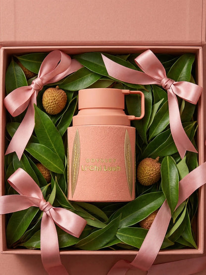 Armaf Odyssey Li'chi Lush Eau de Parfum 100 ml bottle – juicy lychee fragrance with soft florals and creamy vanilla musky base