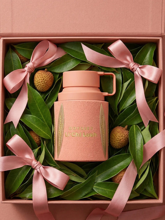 Armaf Odyssey Li'chi Lush Eau de Parfum 100 ml bottle – juicy lychee fragrance with soft florals and creamy vanilla musky base