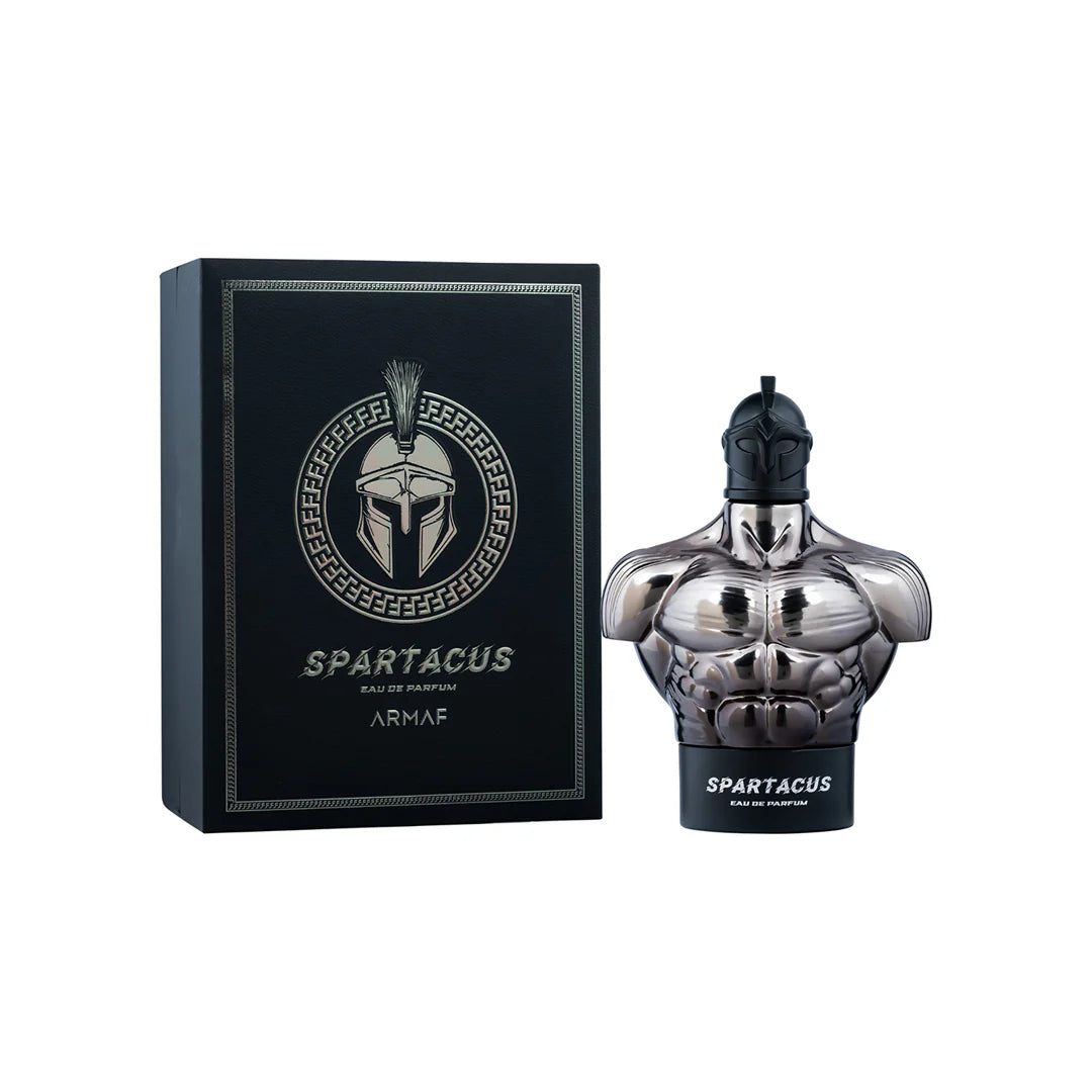 Armaf Spartacus Eau de Parfum 100 ml bottle – sweet spicy gourmand fragrance with vanilla praline and warm amber woody base