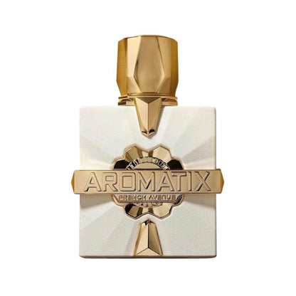 Aromatix x French Avenue Platine Blanc Eau de Parfum 100 ml bottle – lime citrus and mint opening with aromatic herbs and woody musk base