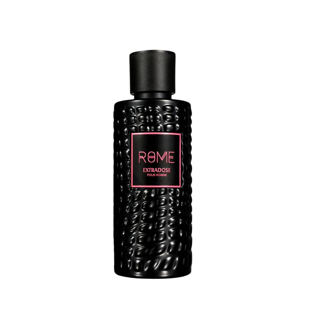 Bharara Rome Extradose Eau de Parfum 100 ml bottle – fresh citrus fragrance with aromatic herbs and smooth woody musky base