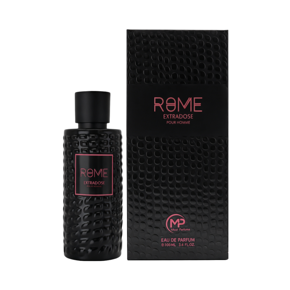 Bharara Rome Extradose Eau de Parfum 100 ml bottle – fresh citrus fragrance with aromatic herbs and smooth woody musky base
