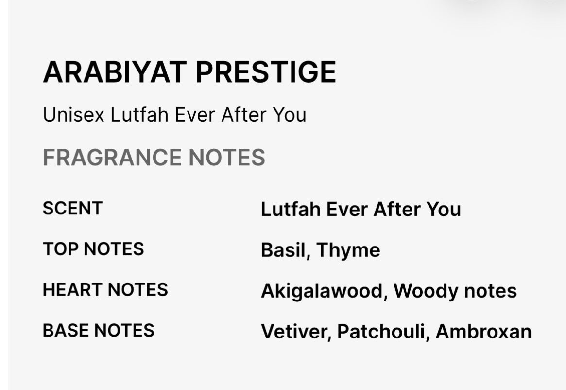 Arabiyat Prestige Lutfah Ever After You