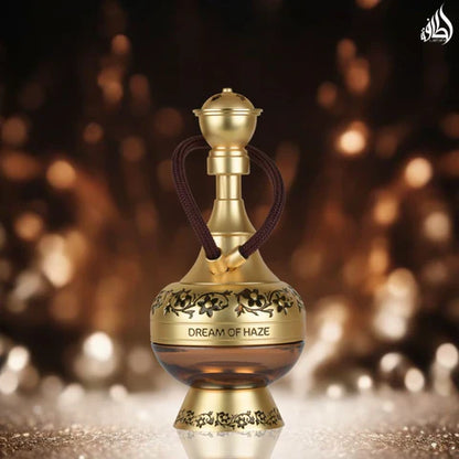 Lattafa Dream of Haze Eau de Parfum 100 ml bottle – creamy sweet gourmand fragrance with warm amber vanilla base