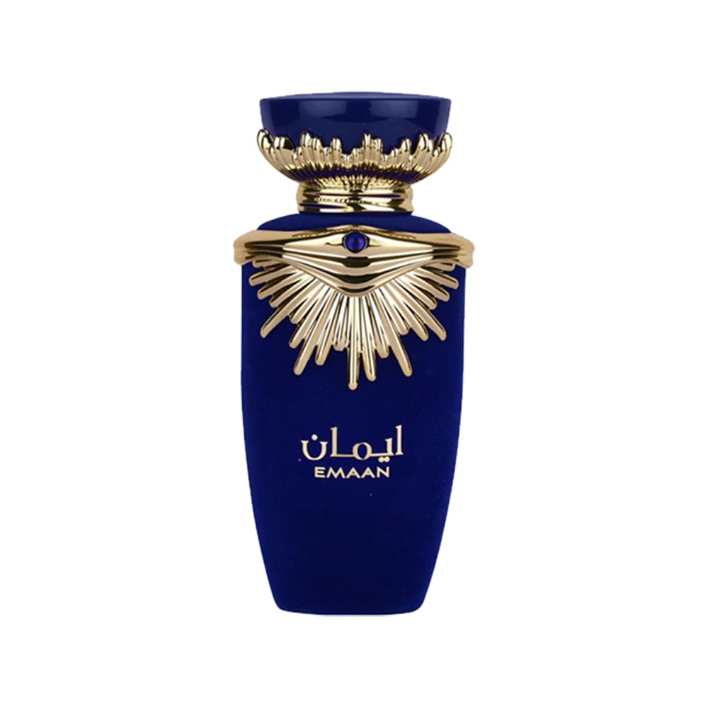 Lattafa Emaan Eau de Parfum 100 ml bottle – soft floral fragrance with clean musky powdery base