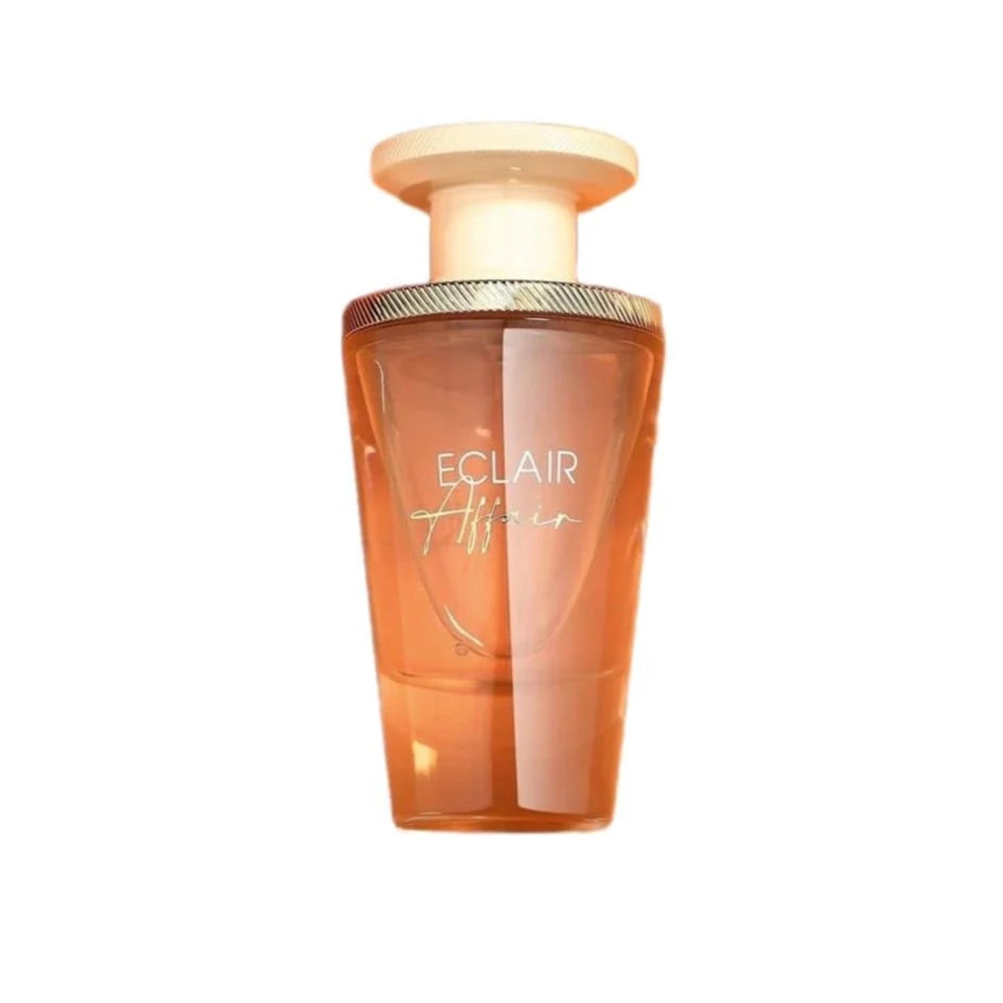 Perfume bottle labeled 'Eclair' on a white background