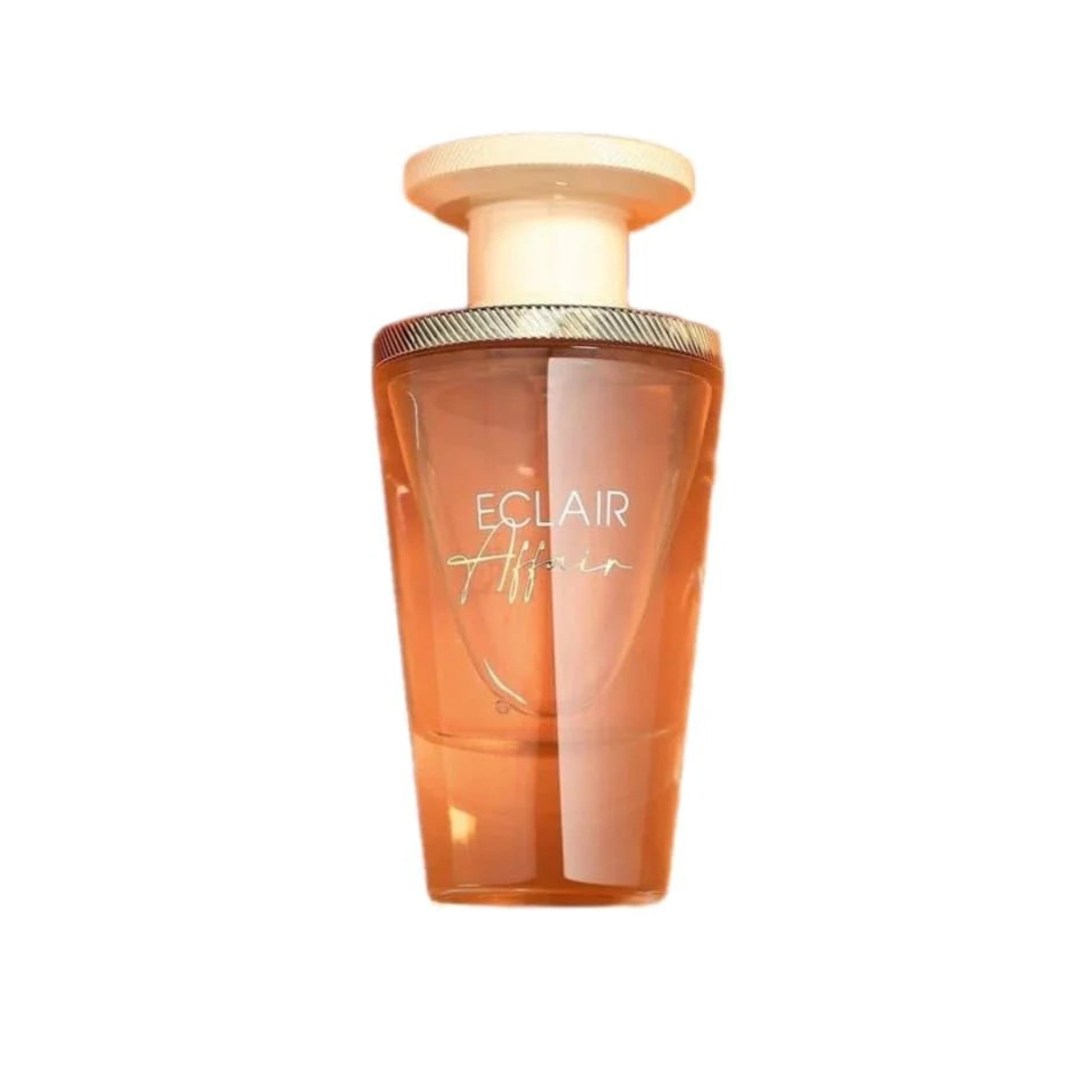 Perfume bottle labeled 'Eclair' on a white background