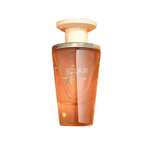 Perfume bottle labeled 'Eclair' on a white background