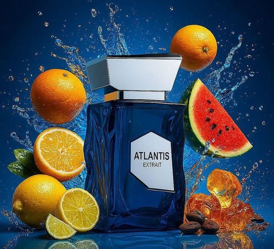 French Avenue Atlantis Extrait de Parfum 100 ml bottle – citrus opening with watermelon coconut heart and amberwood cacao base