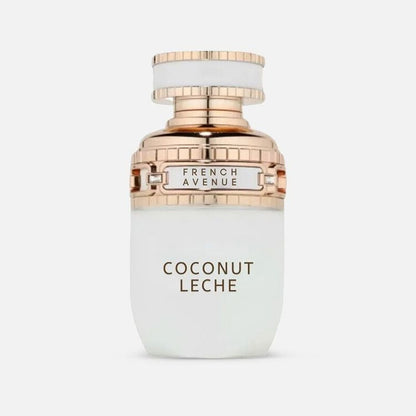 French Avenue Coconut Leche Eau de Parfum 100 ml bottle – creamy toasted coconut fragrance with tuberose, vanilla, and warm resinous base