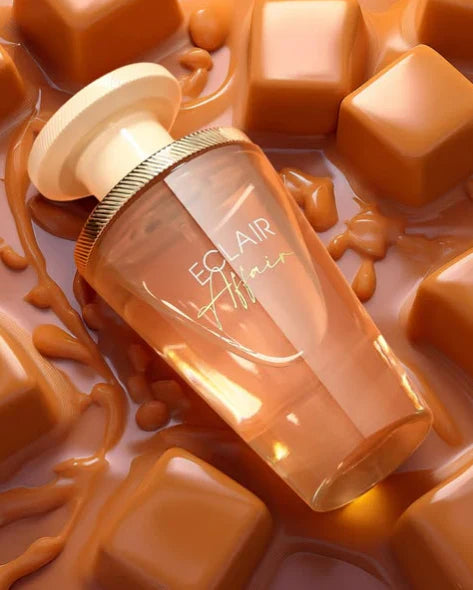 French Avenue Éclair Affair Eau de Parfum 100 ml bottle – creamy vanilla caramel fragrance with soft musky base