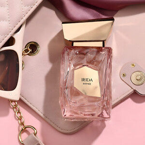 French Avenue Irida Extrait de Parfum 100 ml bottle – sweet cherry and ginger opening with jasmine heart and amber musk base