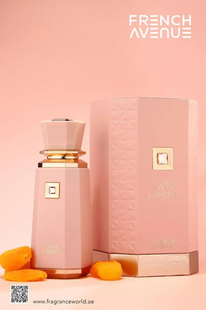 French Avenue Sweet Paradise Eau de Parfum 100 ml bottle – sweet fruity gourmand fragrance with creamy vanilla and soft musky base
