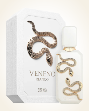 French Avenue Veneno Bianco Eau de Parfum 100 ml bottle – fresh citrus opening with white floral heart and woody musk base