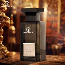 Grandeur Oud Elixir 100 ml bottle – smoky resinous oud fragrance with dark woody musk base.
