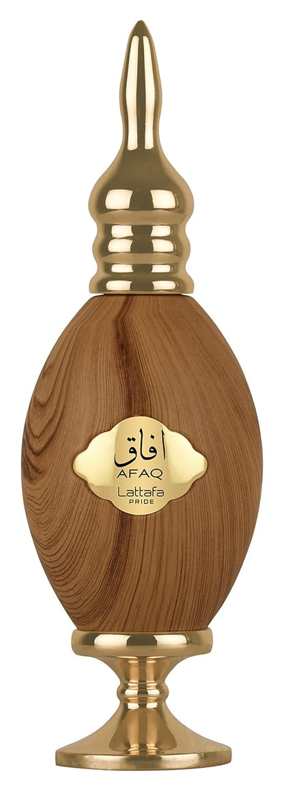 Lattafa Afaq Eau de Parfum 100 ml bottle – fruity floral fragrance with pear, cassis, vanilla, and musky creamy base