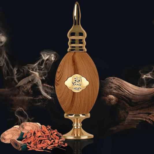 Lattafa Afaq Eau de Parfum 100 ml bottle – fruity floral fragrance with pear, cassis, vanilla, and musky creamy base