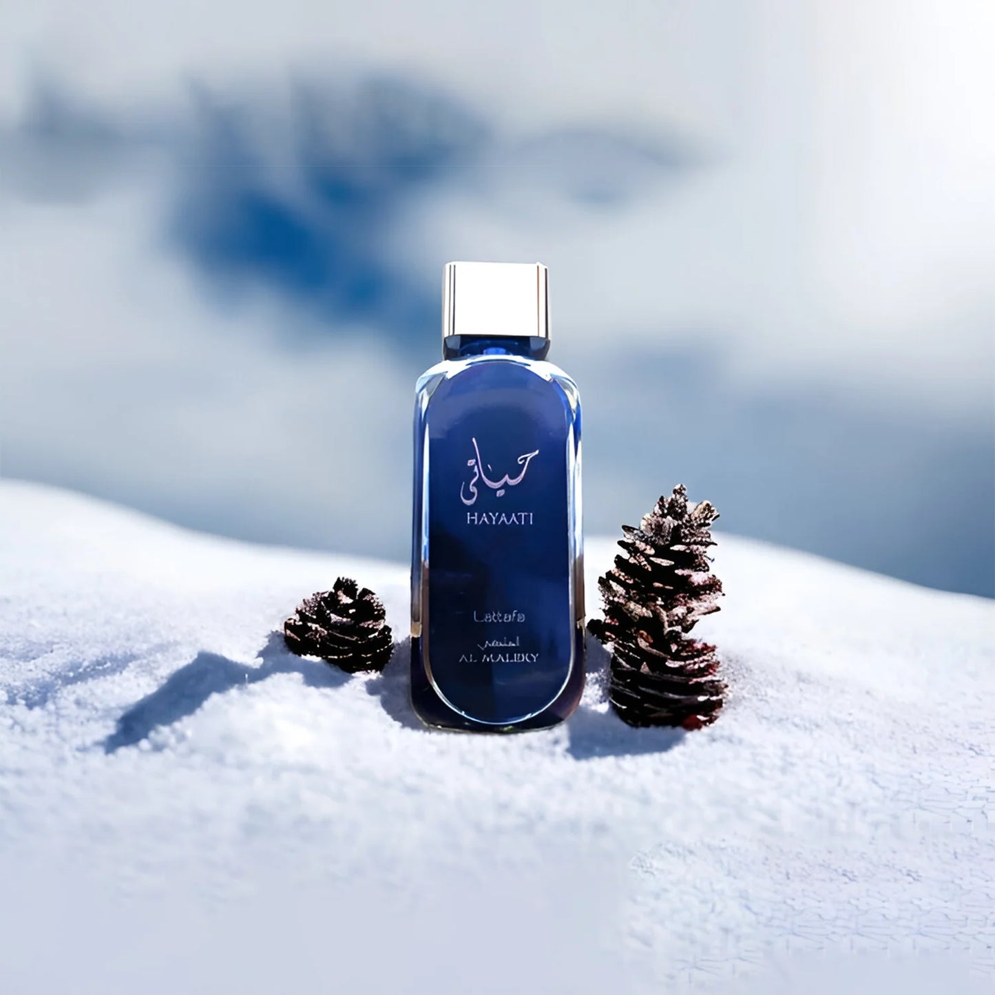 Lattafa Hayaati Al Maleky Eau de Parfum 100 ml bottle – fresh spicy woody fragrance with bergamot, incense, cedarwood, amber, and musky base