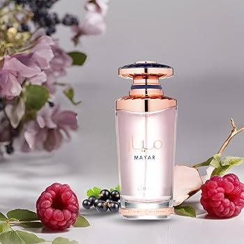 Lattafa Mayar Women 100 ml (3.4 oz) bottle – sweet berries white floral top over a clean musky amber fresh base.