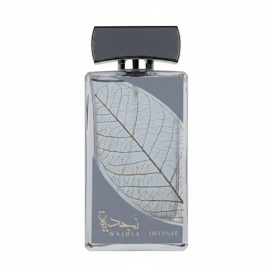 Lattafa Najdia Eau de Parfum 100 ml bottle – fresh citrus aquatic fragrance with musky woody base