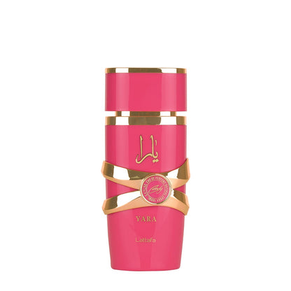 Lattafa Yara Candy Eau de Parfum 100 ml bottle – sweet fruity candy fragrance with creamy vanilla and soft musky base