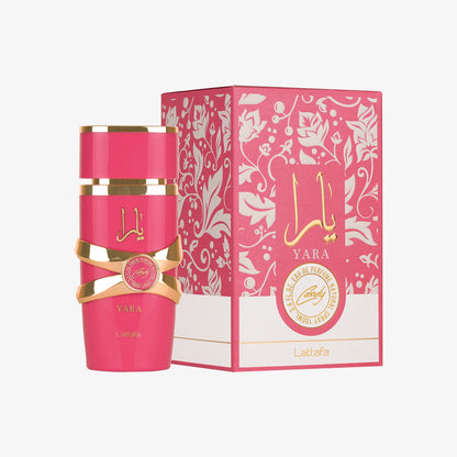 Lattafa Yara Candy Eau de Parfum 100 ml bottle – sweet fruity candy fragrance with creamy vanilla and soft musky base