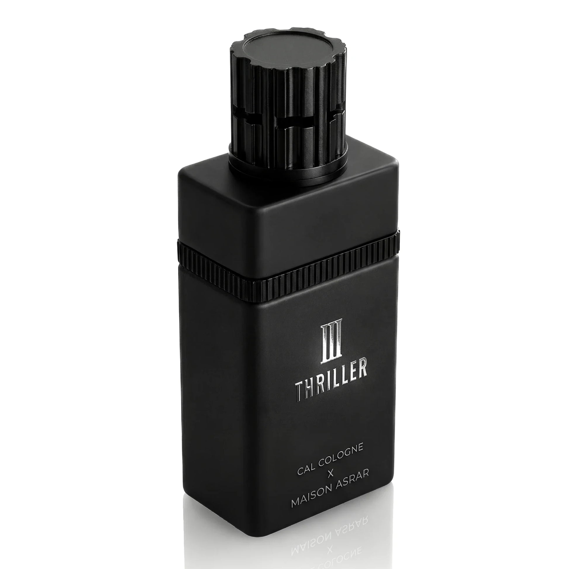Maison Asrar III Thriller Extrait de Parfum 100 ml bottle – spicy woody fragrance with saffron, leather, incense, vanilla, and creamy amber base