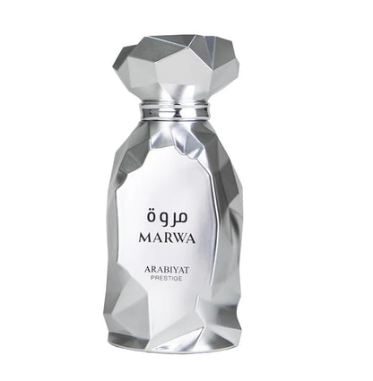 Arabiyat Prestige Marwa 100 ml men’s Eau de Parfum – citrus aromatic top with neroli, ginger, cinnamon and warm amber-woody base.