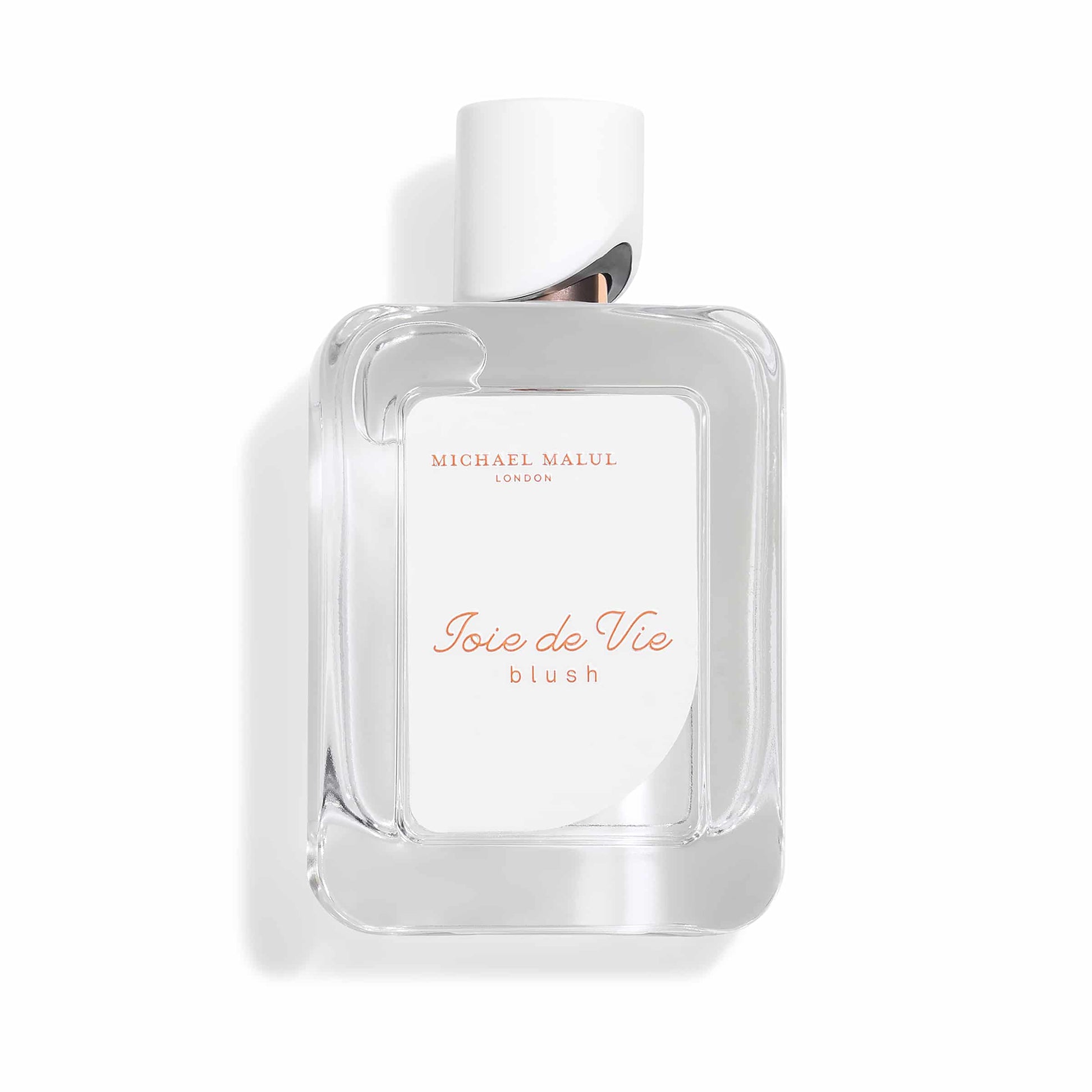 Michael Malul Joie de Vie Blush Eau de Parfum 100 ml bottle – fruity red berry fragrance with soft rose florals and warm musky base